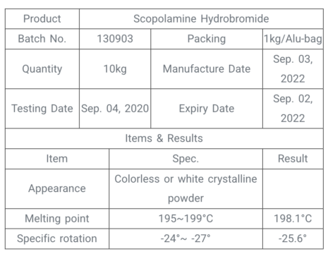 Buy Scopolamine powder
